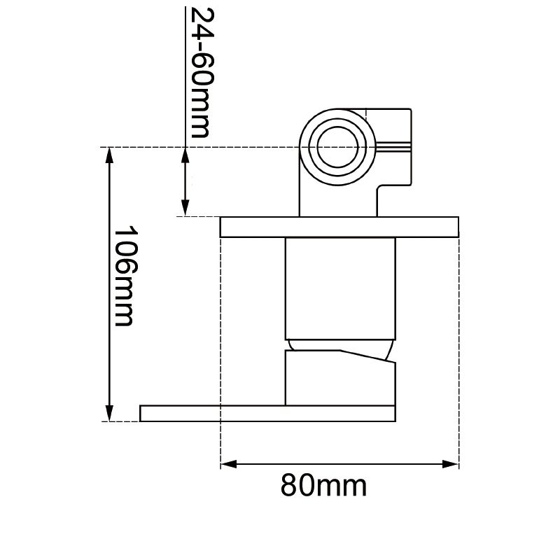 LUCID PIN Series Round Brushed Yellow Gold Shower/Bath Wall Mixer(80mm Cover Plate)(color up)