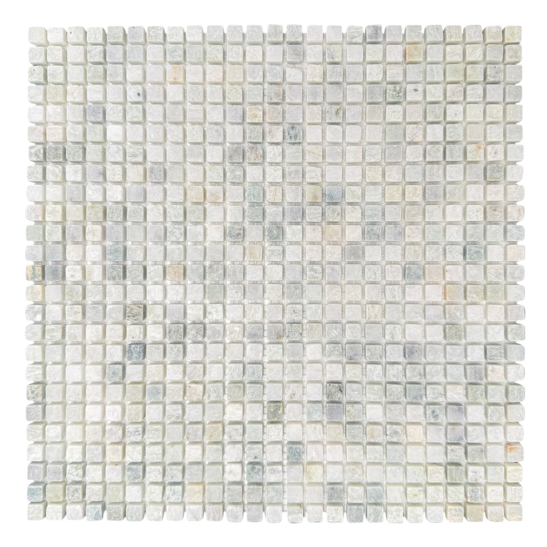 MINI SQUARE MINT TUMBLED 10 CHIP SIZE 10X10X7 MM SHEET SIZE 305X305X7 - MINI SQUARE MINT TUMBLED 10 -02