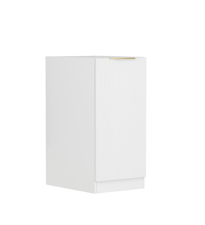 Bondi Laundry 415 Fluted White Base Cabinet with internal Drawer