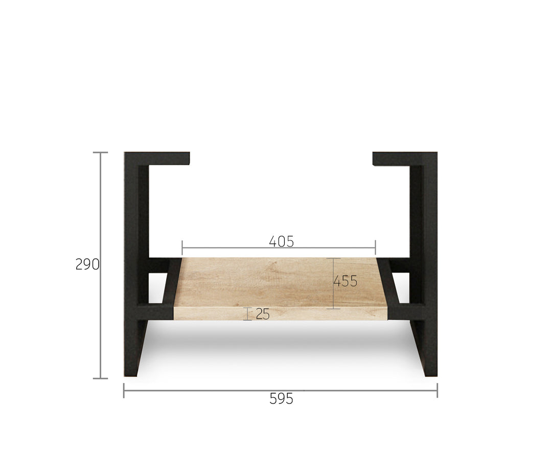 Byron 547X452x25 Natural Oak Leg Panel