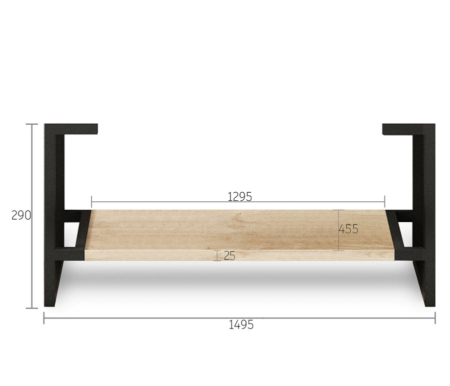 Leg Byron 1500X450 Natural Oak