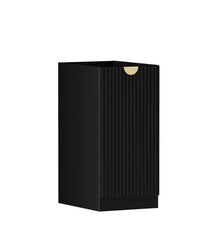 Marlo Laundry 415 Fluted Black Base Cabinet