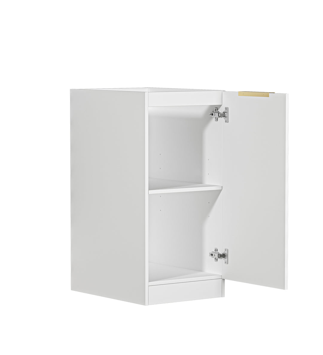 Noosa Laundry 415 Fluted White Base Cabinet