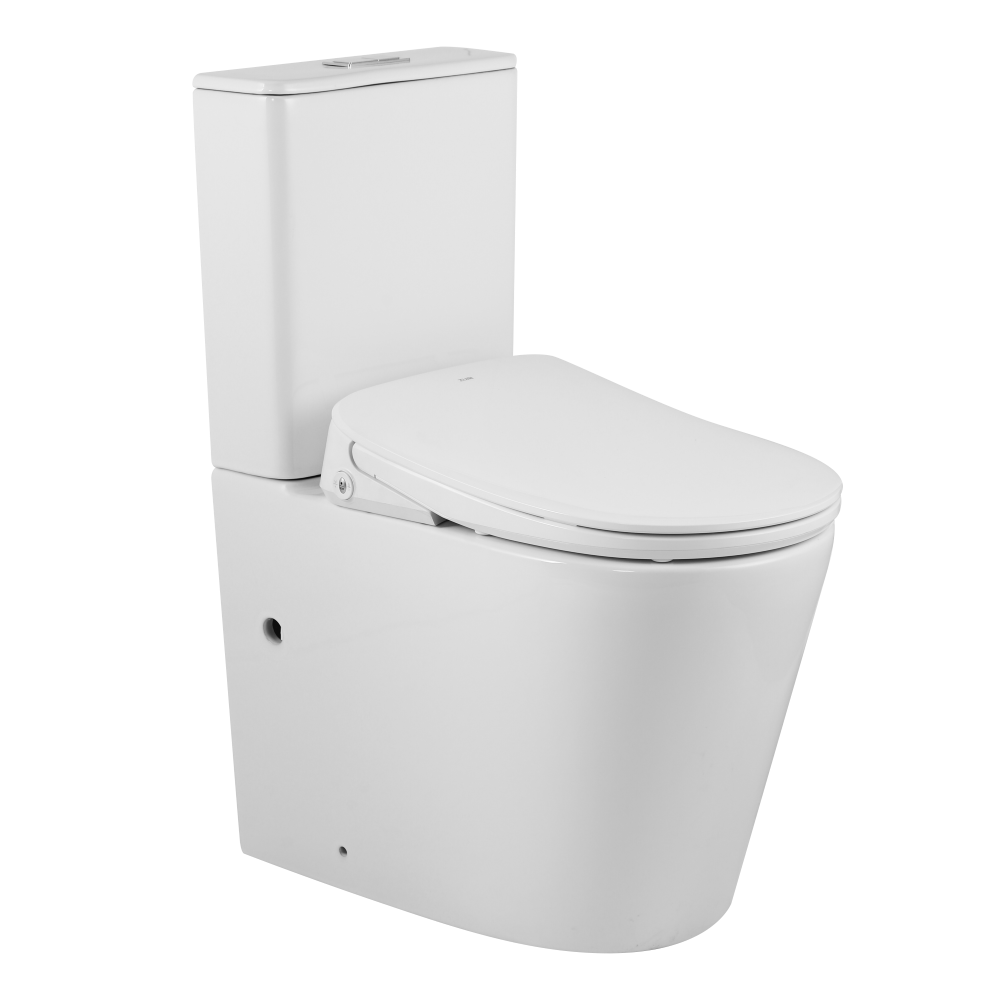 Zero Rimless Whirlpool Flushing Smart Bidet Toilet Suite