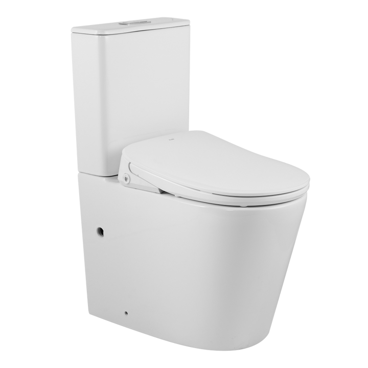 Zero Rimless Whirlpool Flushing Smart Bidet Toilet Suite