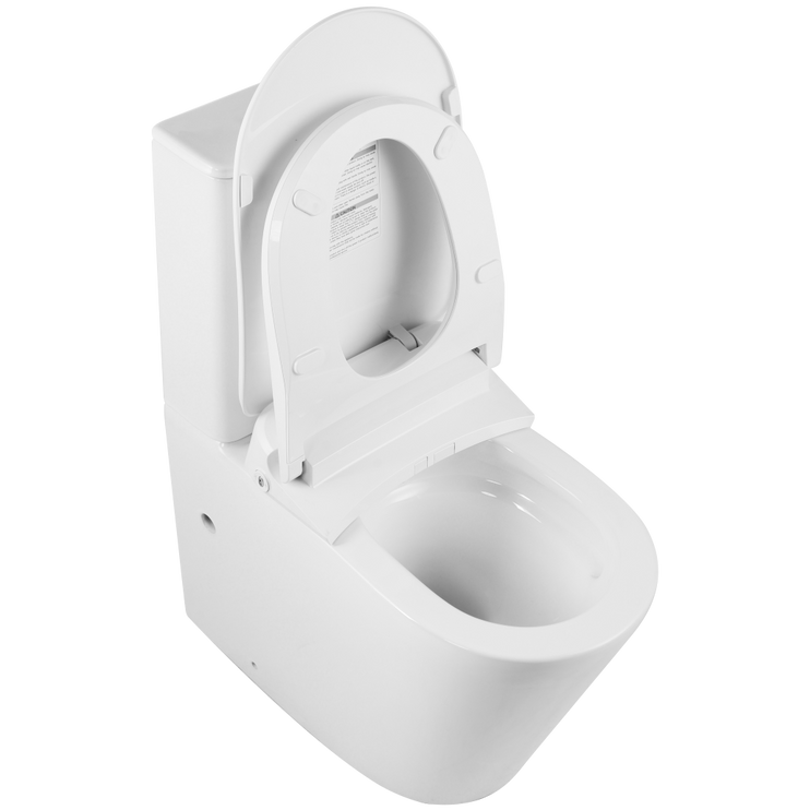 Zero Rimless Whirlpool Flushing Smart Bidet Toilet Suite