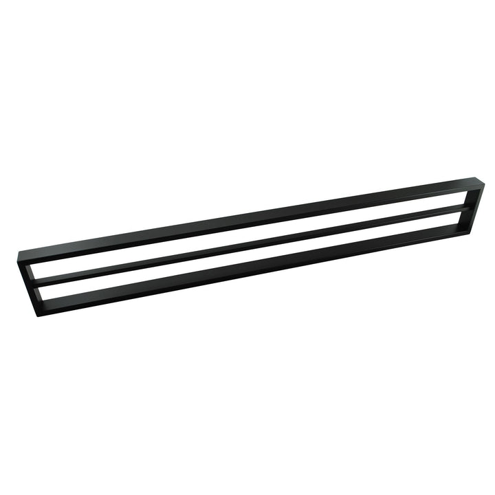 IVANO Series Black Double Towel Rail 800mm