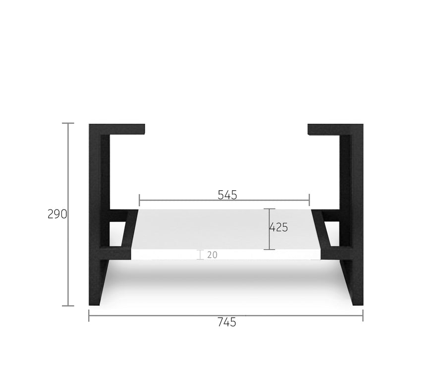 Leg Noosa 750X450 Matte White