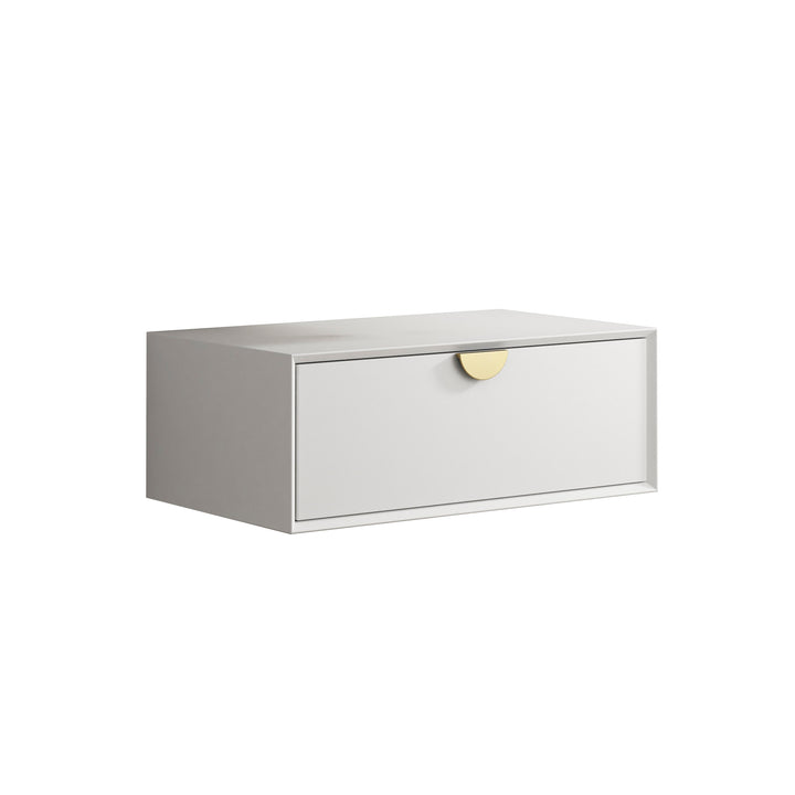 Moonlight 750mm White Wall Hung Cabinet