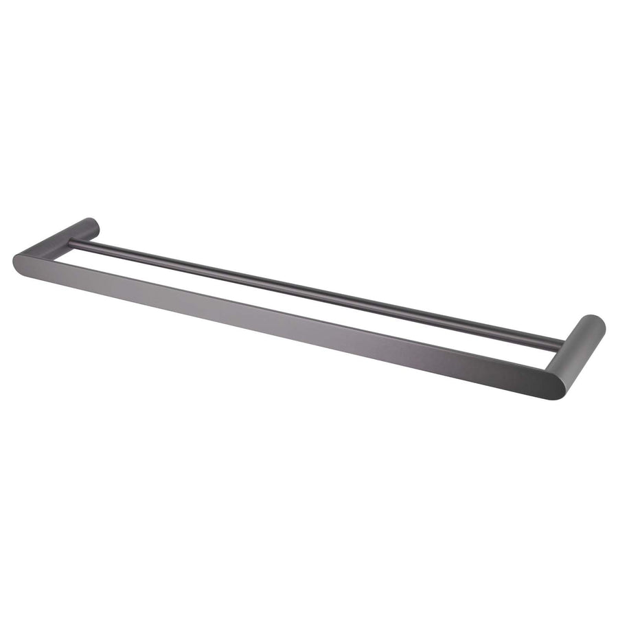 RUSHY Gun Metal Grey Double Towel Rail 800mm