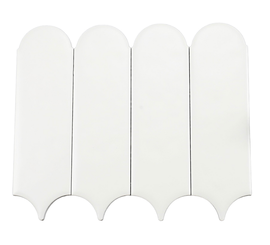 FEATHER WHITE GLOSS KQY90300-LB CHIP SIZE 90X306 - FEATHER WHITE GLOSS