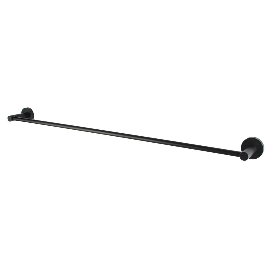 LUCID PIN 800mm Round Black Single Towel Rail