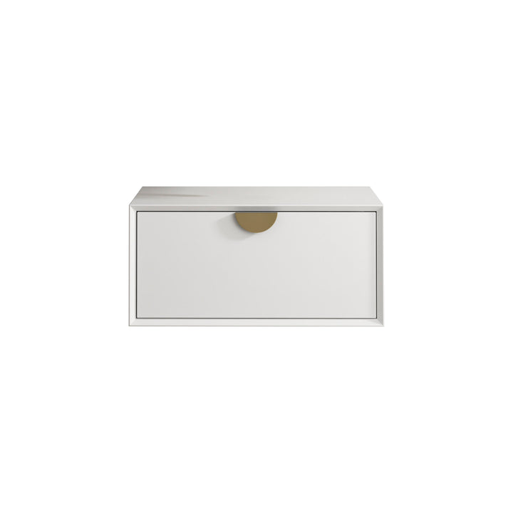 Moonlight 600mm White Wall Hung Cabinet