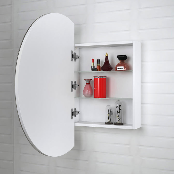 LED London 800mm White Shaving Cabinet