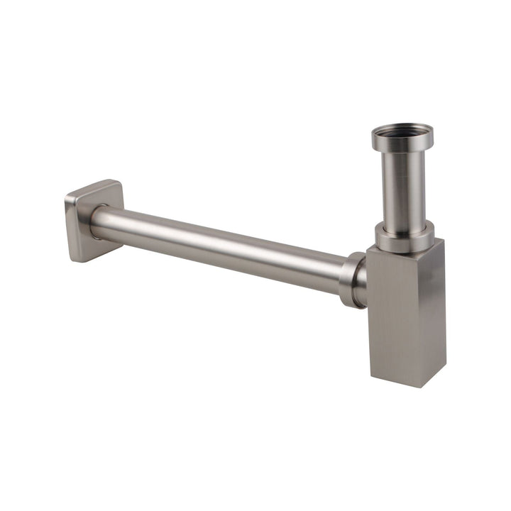 Brushed Nickel Basin Bottle Trap 32mm Solid Brass