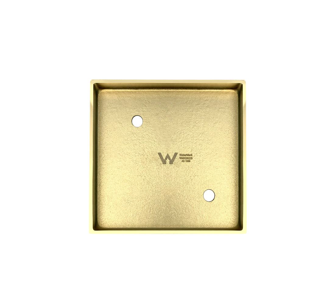 Smart 115 Brushed Gold Square Tiles Waste