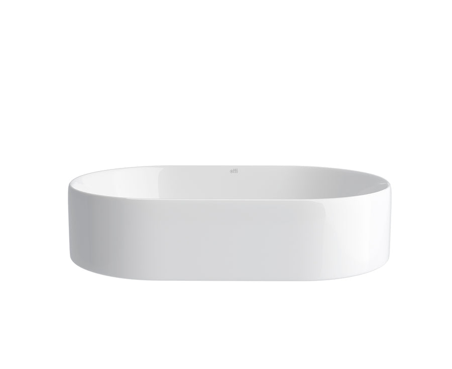 Quay Oval 500x340x120 Gloss White Basin