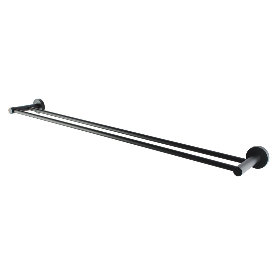 LUCID PIN Round Black Double Towel Rack Rail 790mm