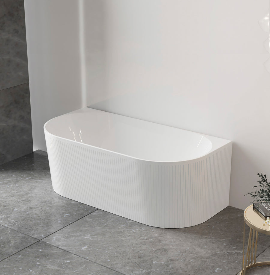 Attica Noosa 1700 Gloss White BTW Multi-fit Bath