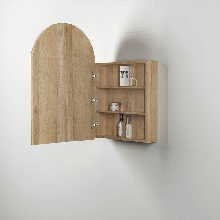 Archie 900mm Natural Oak Shaving Cabinet