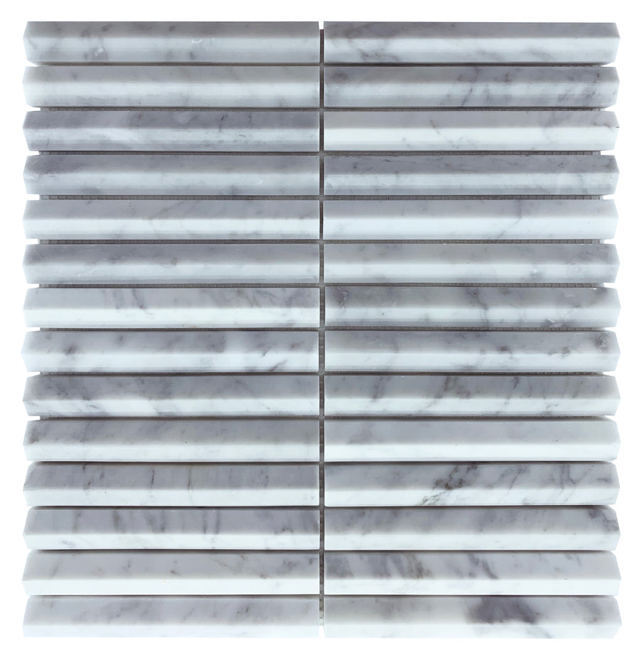 CARRARA 3D STACK HONED SHEET SIZE 306X292X(8-12)MM - CARRARA 3D STACK HONED -05