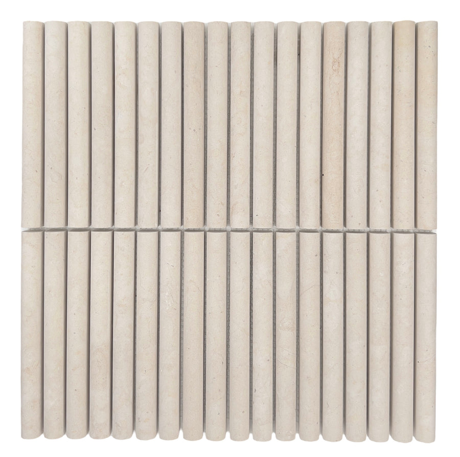 MINI BAMBOO UTICA HONED LIGHT BEIGE CHIP SIZE 15X150X15MM SHEET SIZE 305X305 - MINI BAMBOO UTICA-22