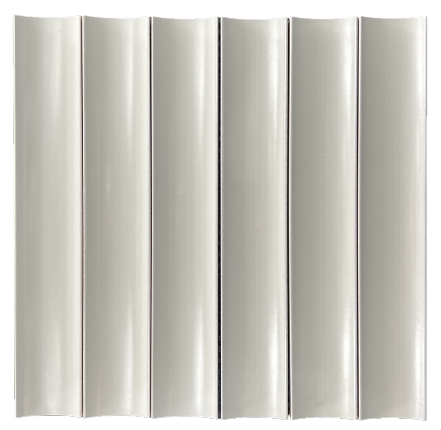 CONCAVE WHITE SATIN CHIP SIZE 50X300MM SHEET SIZE 315X300 - CONCAVE WHITE SATIN -02