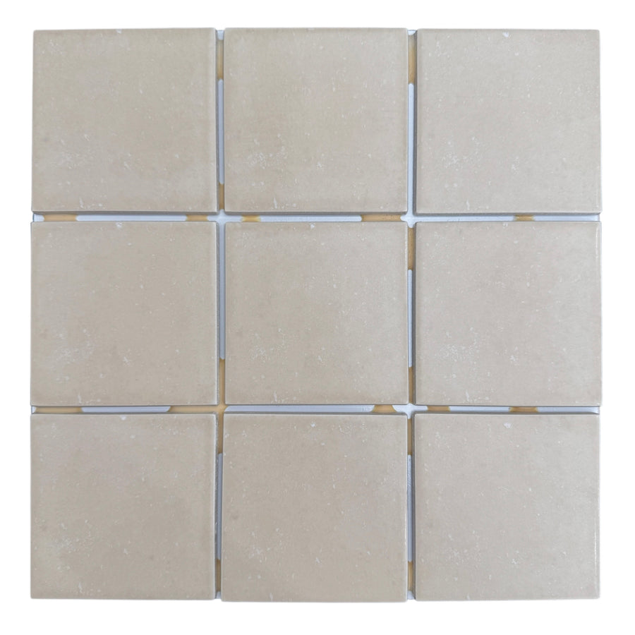 HAMILTON GLAZED MATT 100 ISLAND CREAM SHEET SIZE 300X300 MM - HAMILTON MATT 100X100