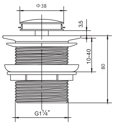 WBPLUG 32 OBK OR WBPLUG 32mm BK