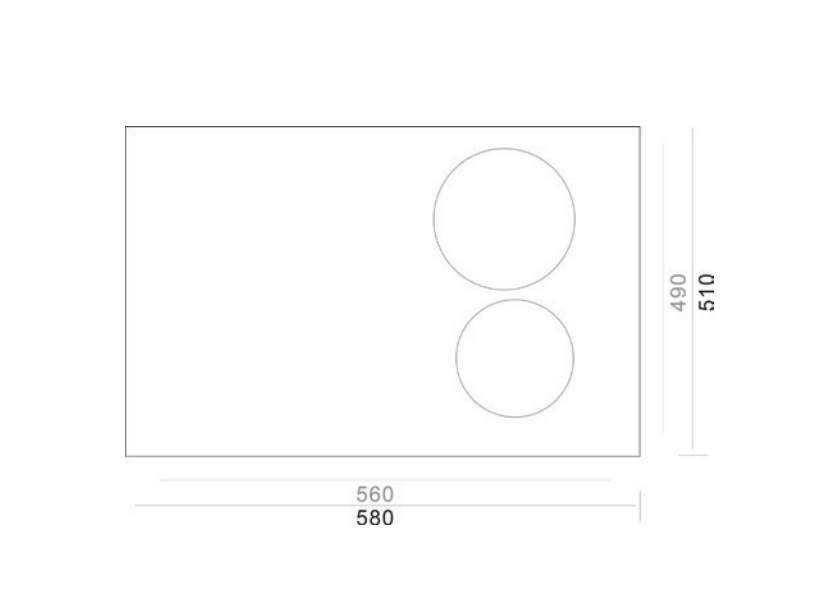 Ceramic Electric Cooktop 6000mm