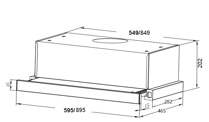 Slide Out Range-hood