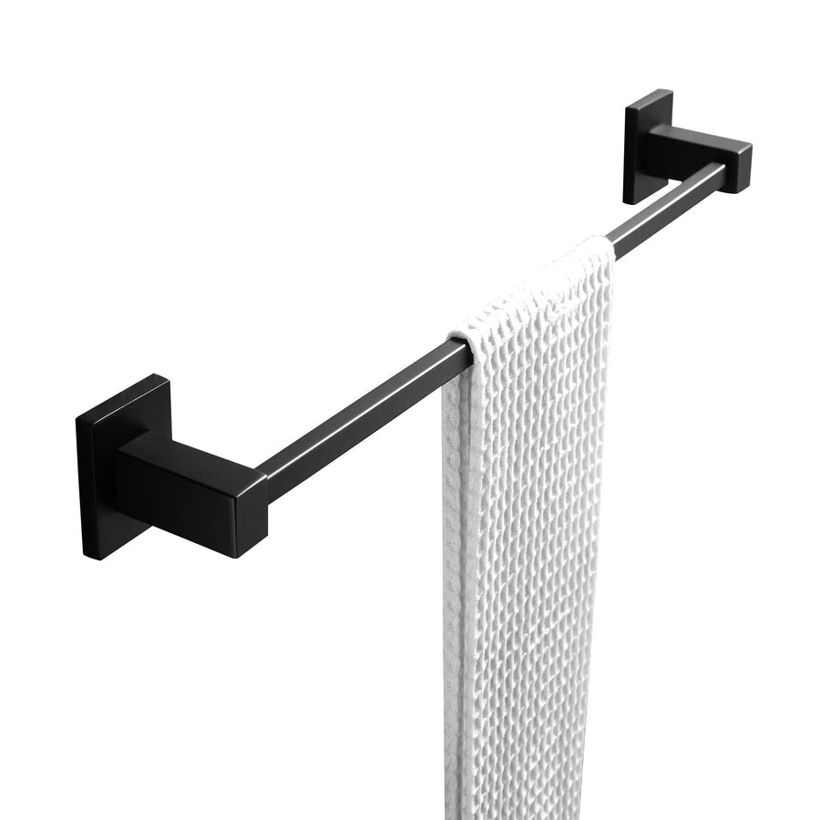 BLAZE Black Single Towel Rail 800mm