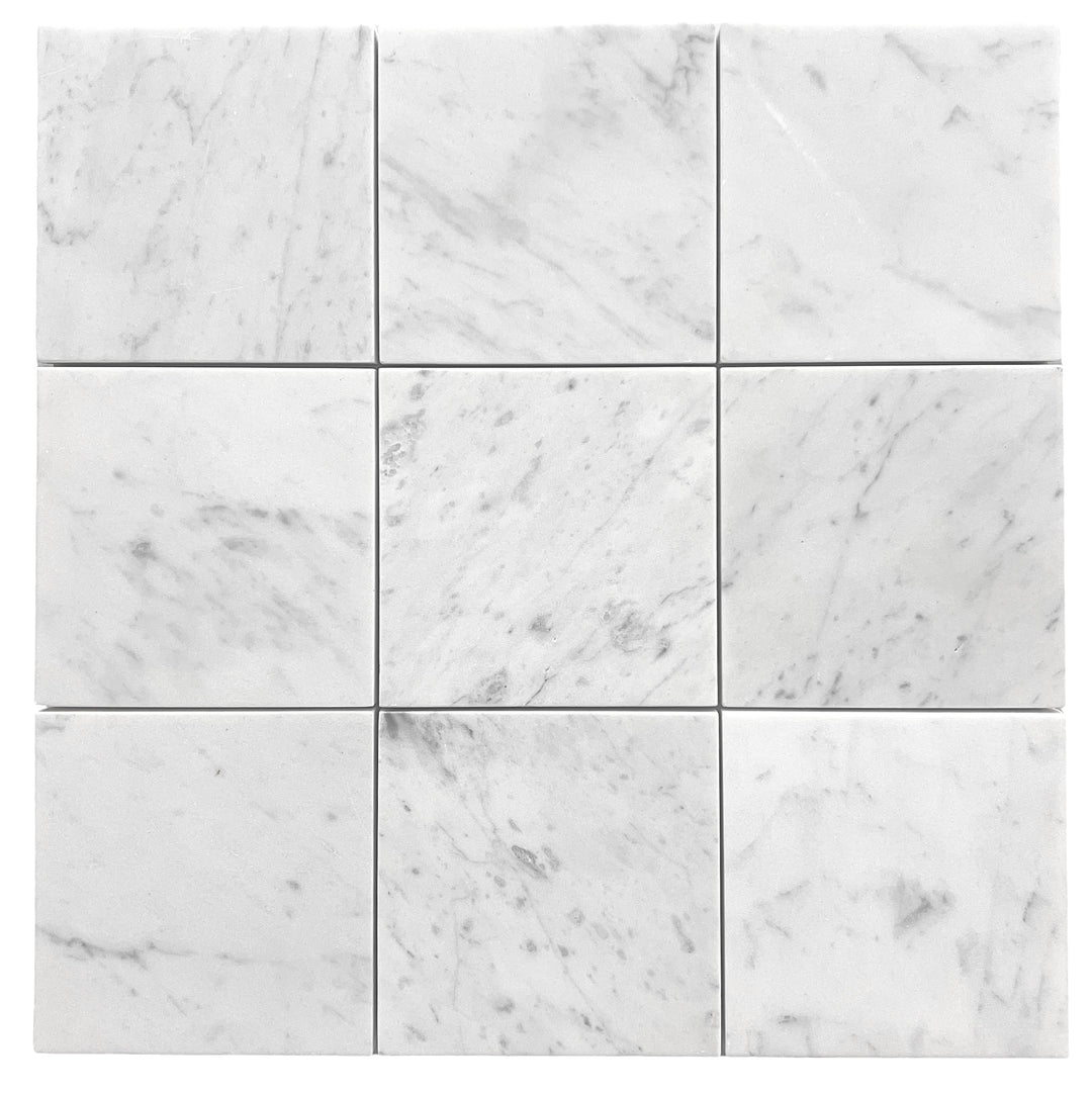 CARRARA SQUARE 100 HONED CHIP SIZE 100X100X10MM - CARRARA SQUARE 100 HONED -02