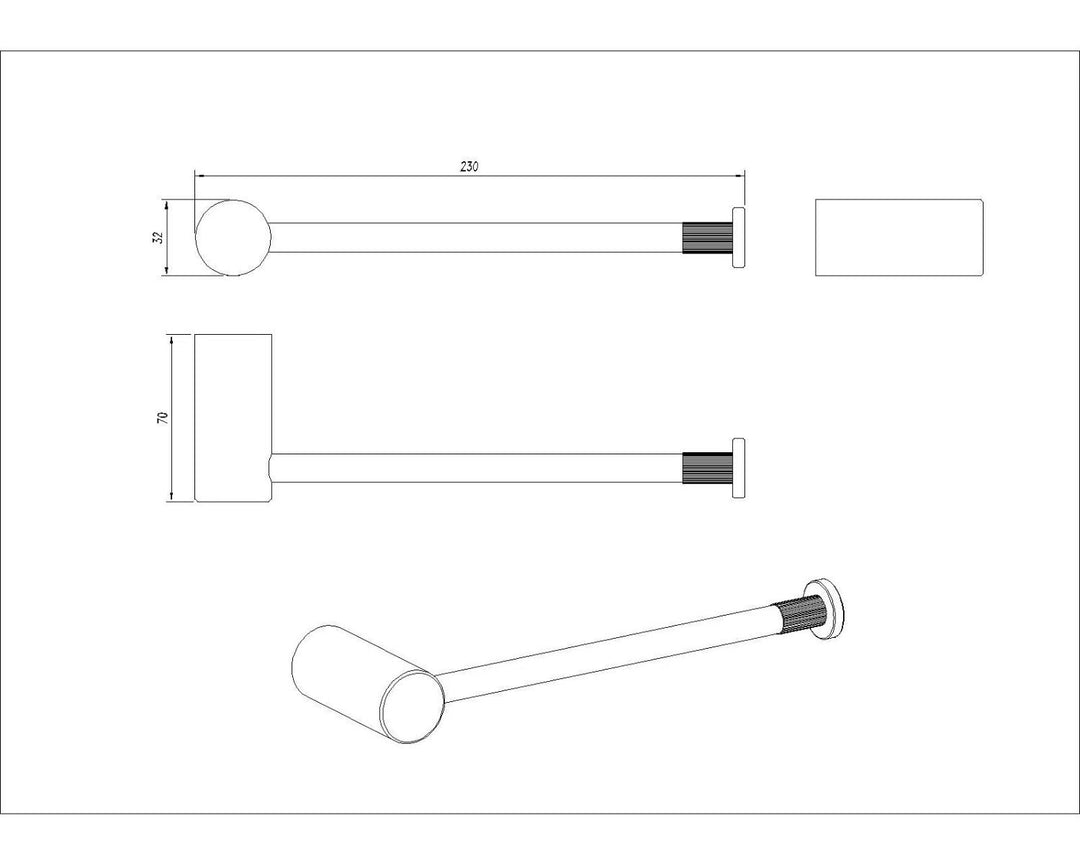 CADDENCE Series Brushed Nickel Towel Ring