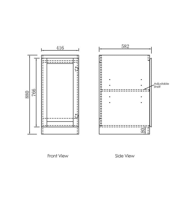 Hampton Laundry 415 White Wall Cabinet