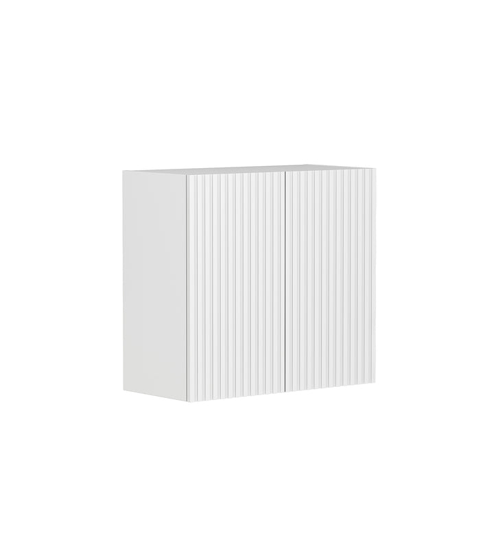 Noosa Laundry 630 Fluted White Wall Cabinet