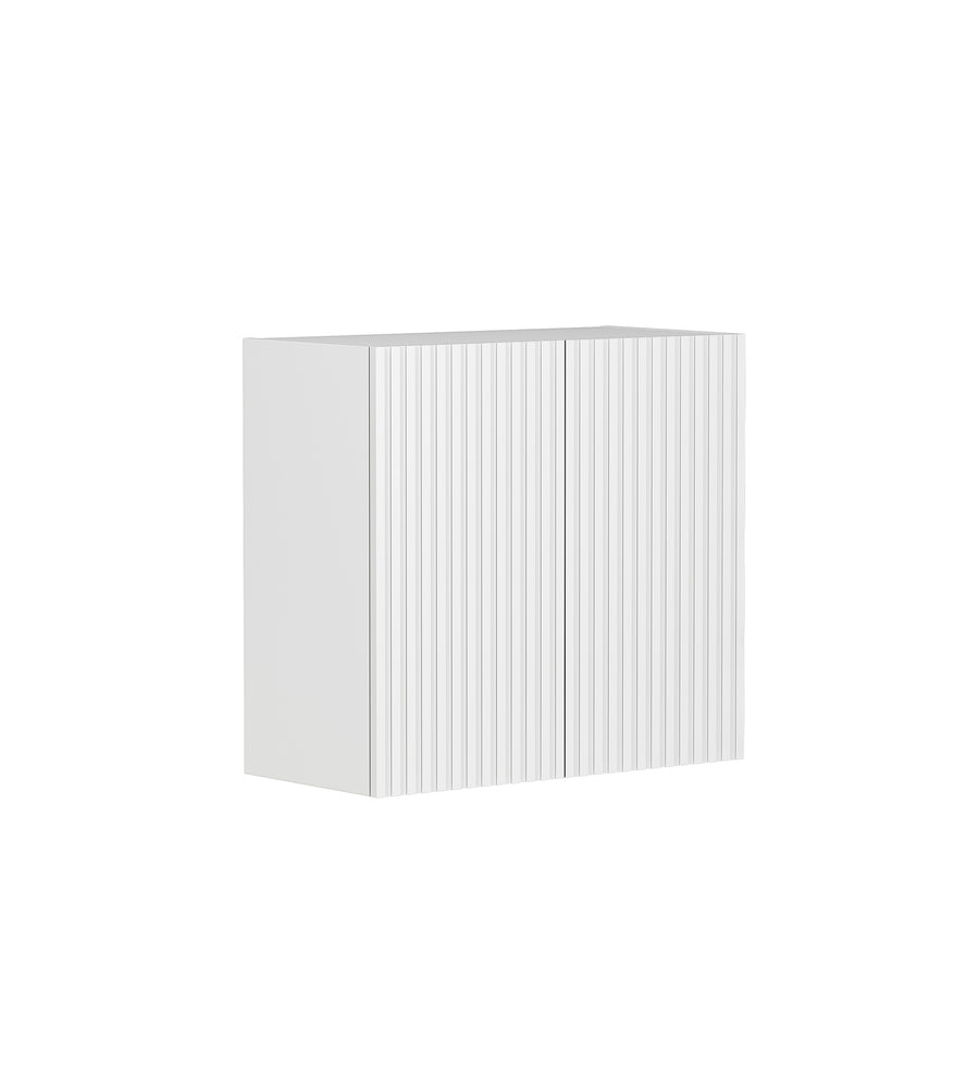 Noosa Laundry 630 Fluted White Wall Cabinet