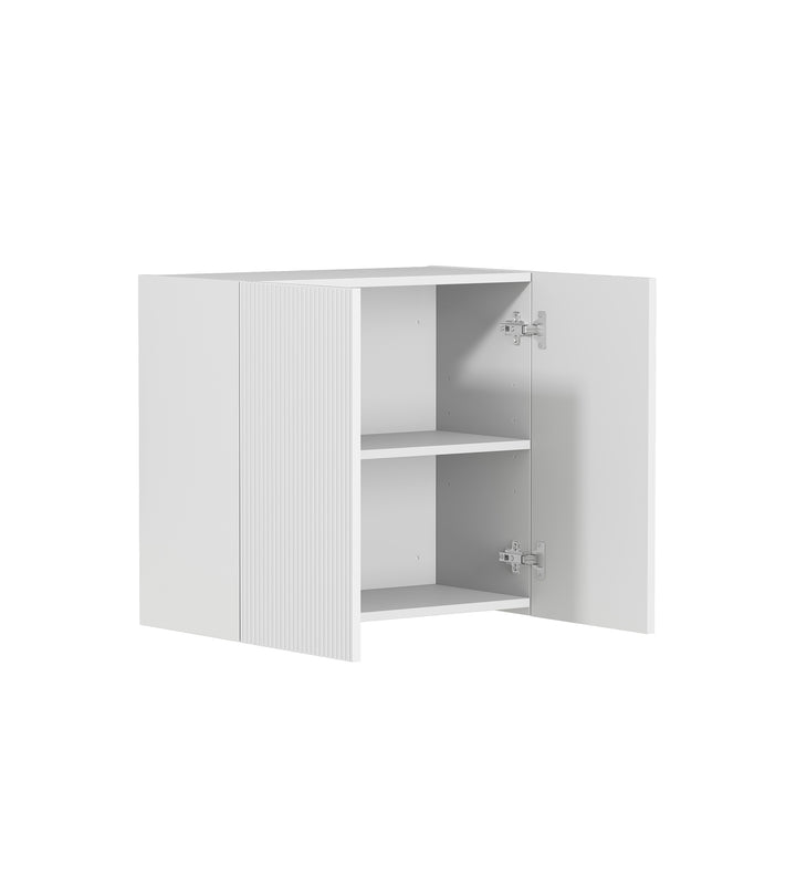 Bondi Laundry 630 Fluted White Wall Cabinet