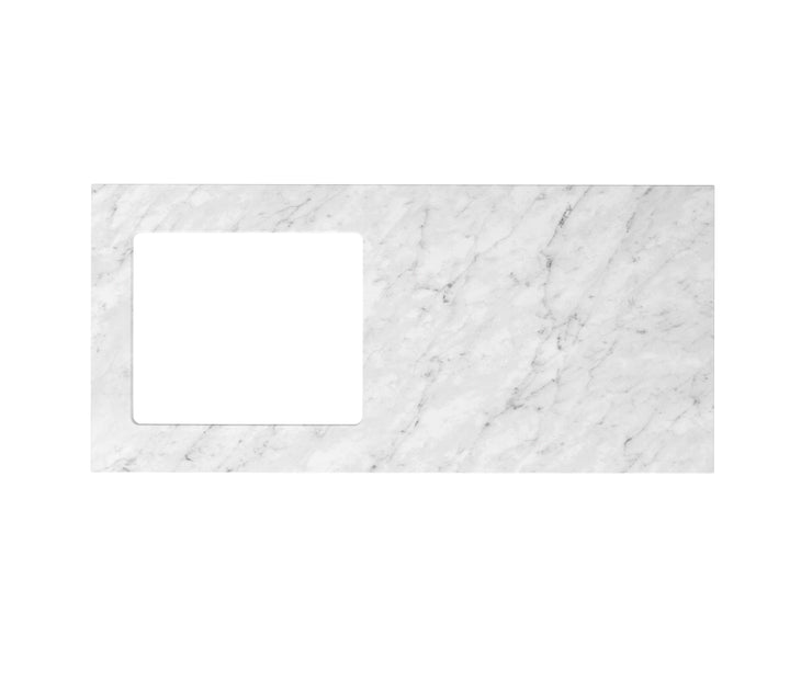 Laundry Kit 1305B Bondi White with Natural Carrara Marble Top