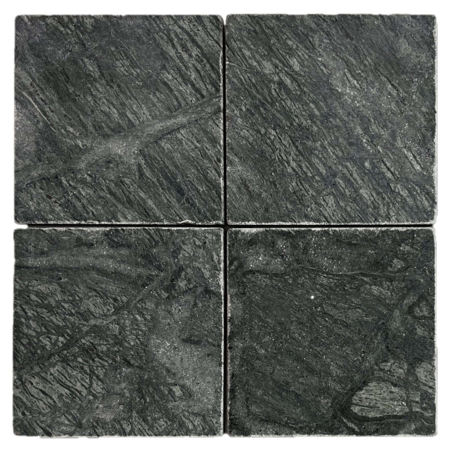 VERDE SQUARE TUMBLED 305 TILE SIZE 305X305X10MM - VERDE TUMBLED 305 -06