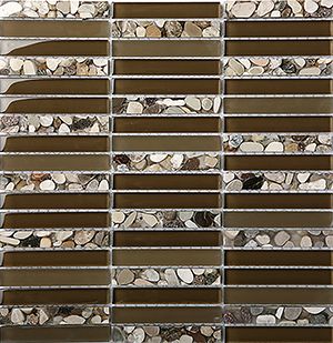 AQUASTONE BRENTA GLOSS MOSAIC 15X100MM - PT- EV- AS06-15100