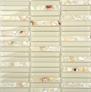 AQUASTONE ONYX GLOSS MOSAIC 15X100MM - PT- EV- AS09-15100