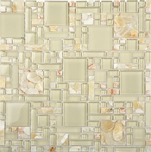 AQUASTONE ONYX MAGIC GLOSS MOSAIC 300x300x8MM - PT- EV- AS09-MAGIC