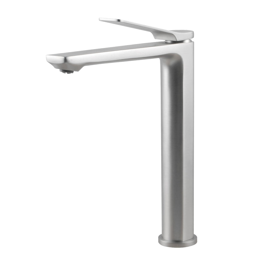 RUSHY Brushed Nickel Tall Basin Mixer