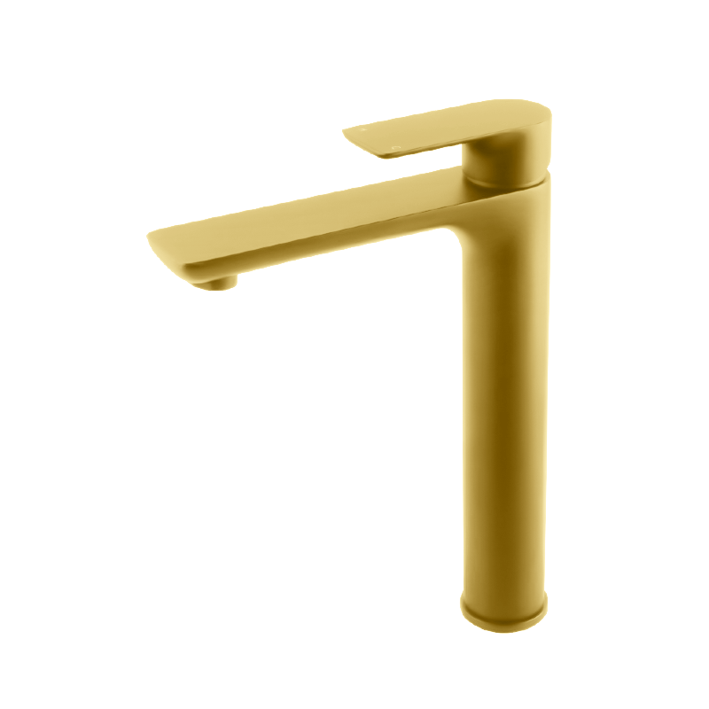 VOG Brushed Yellow Gold Tall Basin Mixer