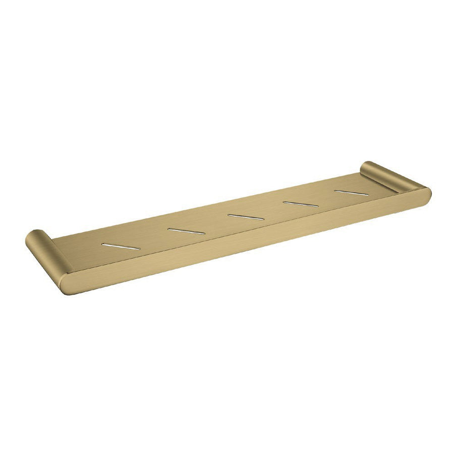 RUSHY BRUSHED BRASS SHELF