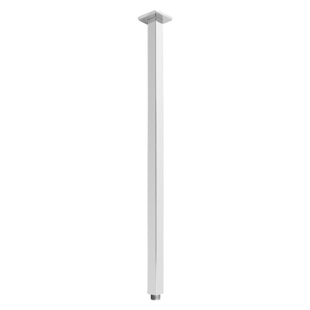 Square Chrome Ceiling Shower Arm 600mm