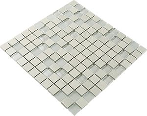 DURAGLASS ASHGREY MIXED MOSAIC 300x300x8MM - PT- EV- DG-AG-25