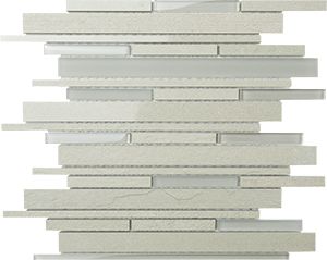 DURAGLASS ASHGREY SHUTTLE MIXED MOSAIC 300x300x8MM - PT- EV- DG-AG-ST