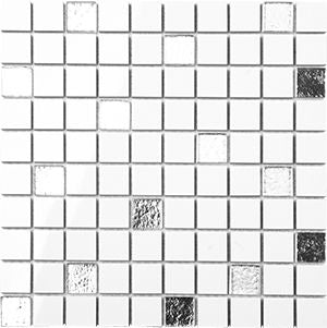 ARTIC WHITE GLOSS SQUARE MOSAIC 30×30MM - PT- EV- DG-BNW-067G-30